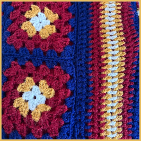 Handmade Granny Square Sweater - Picture 10 of 10